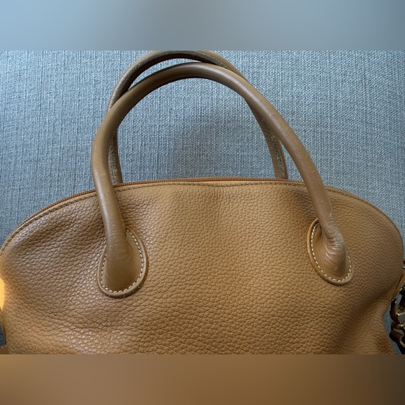 Longchamp Vintage Au Sultan Camel Leather Crossbody Bag Made in France - Picture 3 of 15